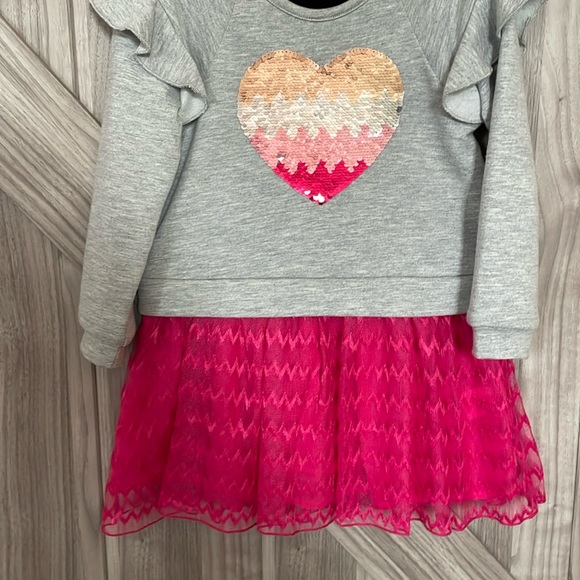 Design History toddler girl size 2T pink tulle and sequin dress. - Picture 3 of 6